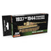 AK Interactive RCS122 Real Colors Set: 1937-44 Panzer Lacquer Based Paint (6 Pack)
