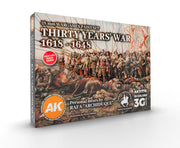 AKI 11776 Wargames Thirty Years War 1618-1648 3G Acrylic Paint (18 Colors 17ml)