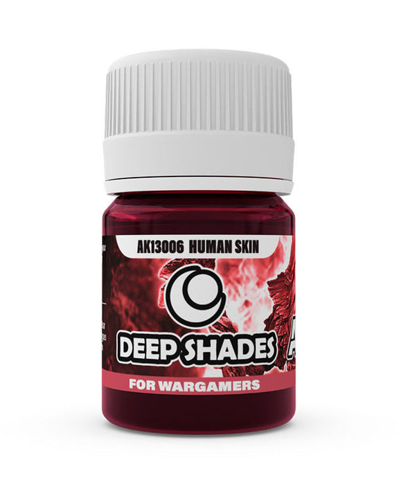 AKI 13006 Deep Shades for Wargamers Human Skin Acrylic Paint 30ml Bottle