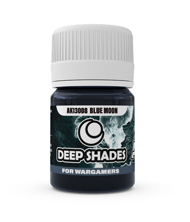 AKI 13008 Deep Shades for Wargamers Blue Moon Acrylic Paint 30ml Bottle