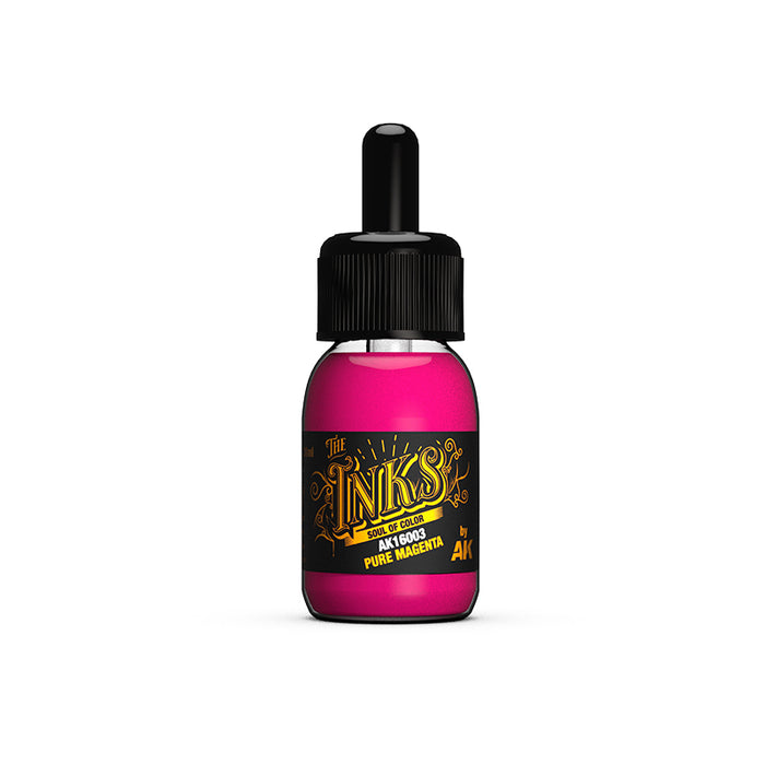 AKI 16003 Inks: Pure Magenta Acrylic 30ml Bottle