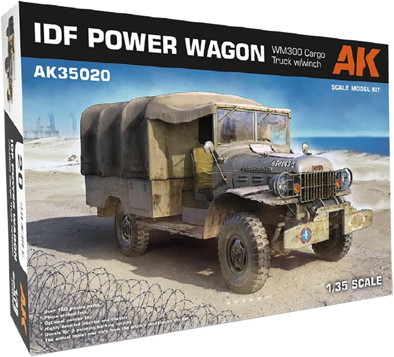 AKI 35020 1/35 IDF Power Wagon WM300 with Winch Model Kit