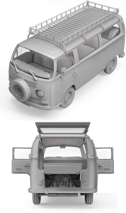 AKI 35022 1/35 T2 Model 1967 Bus Model Kit