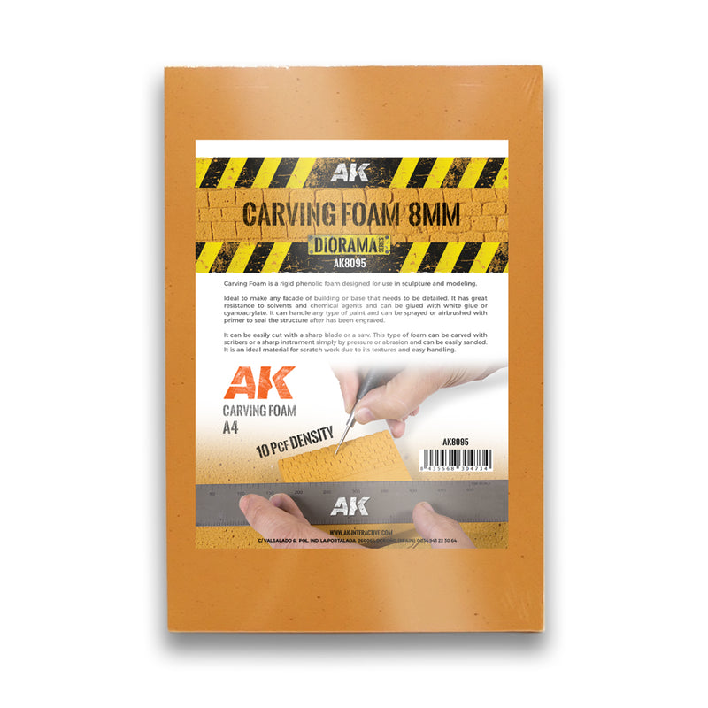 AKI 8095 Carving Foam 8mm A4 Size