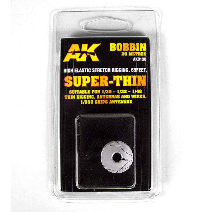 AKI 9136 Super-Thin Elastic Rigging Thread (20m Long)