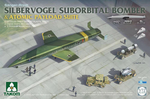 Takom 5018 1/72 Silbervogel Suborbital Bomber with Atomic Payload Model Kit