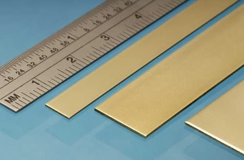 Albion Alloys BS8M Brass Strip 12x0.8mm (3 Pack)