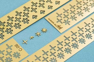 Albion Alloys C-08 Photo Etched Connecto Crosses 0.8mm
