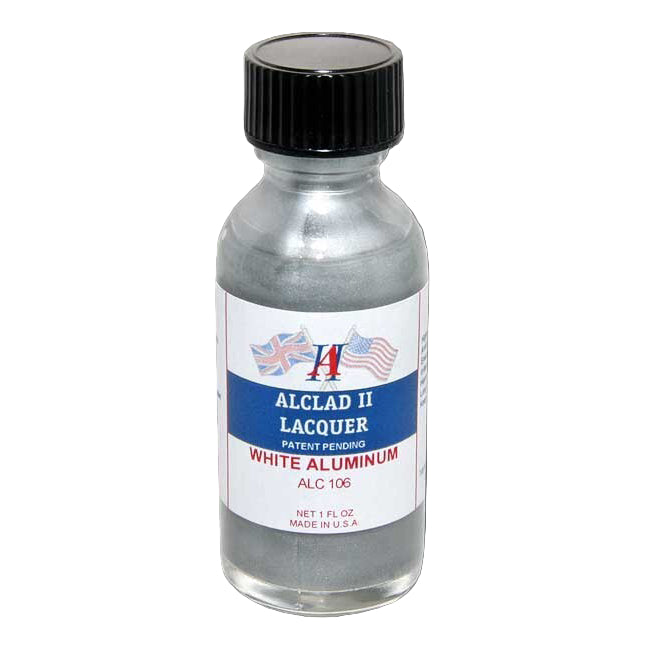Alclad II 106 White Aluminum Lacquer 1oz. Bottle