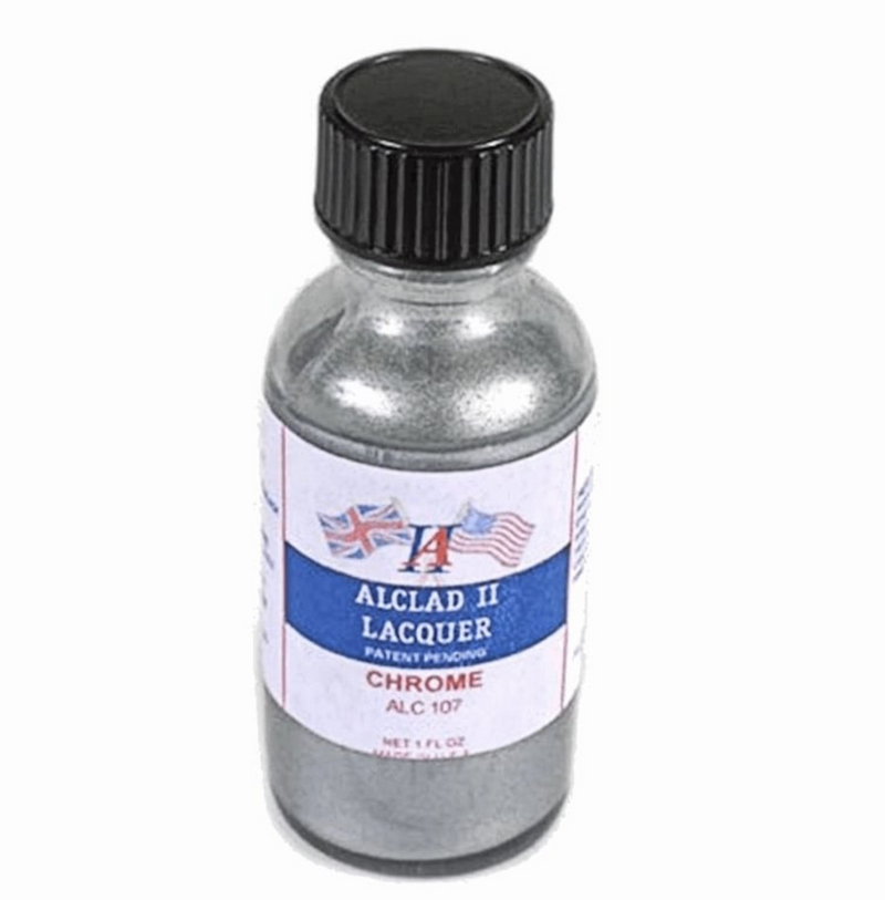 Alclad II 107 Chrome Lacquer for Plastic 1oz. Bottle