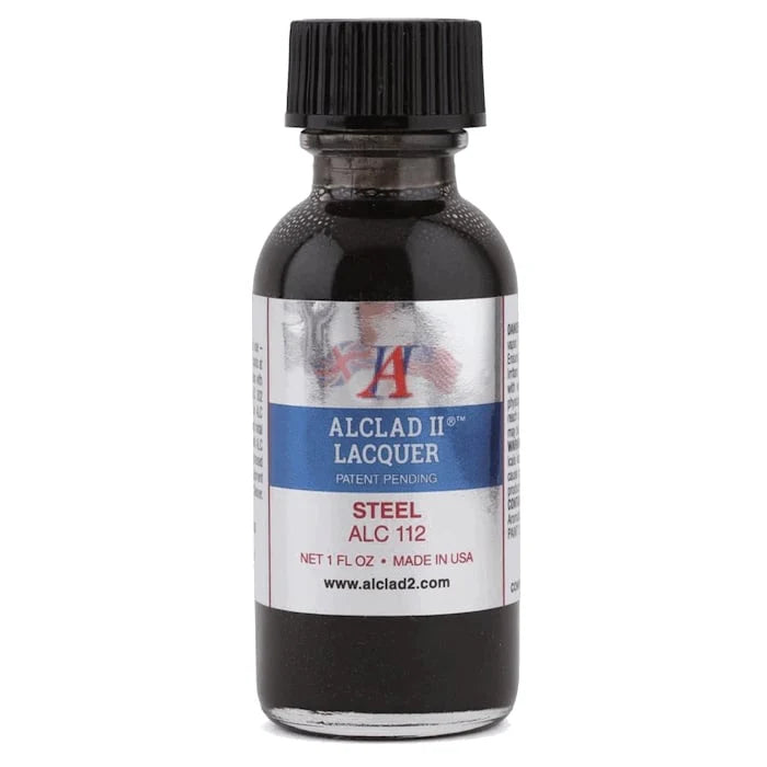 Alclad II 112 Steel Lacquer 1oz. Bottle