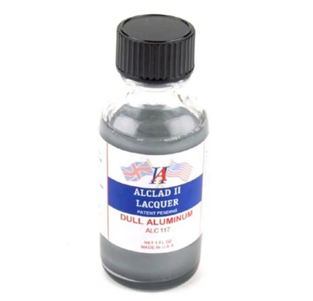 Alclad II 117 Dull Aluminum Lacquer 1oz. Bottle