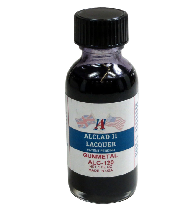 Alclad II 120 Gunmetal Lacquer 1oz. Bottle