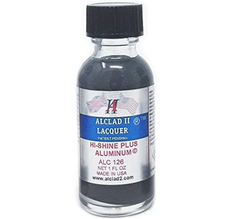 Alclad II 126 Hi-Shine Plus Aluminum Lacquer 1oz. Bottle
