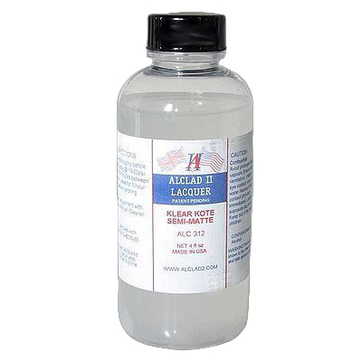 Alclad II 312 Clear Coat Semi-Matte 4oz. Bottle