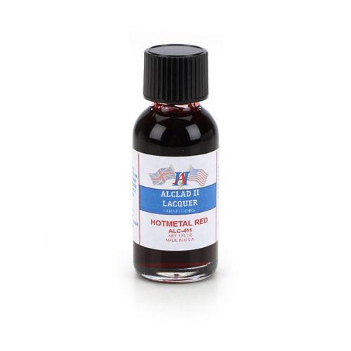 Alclad II 411 Hot Metal Red Lacquer 1oz. Bottle