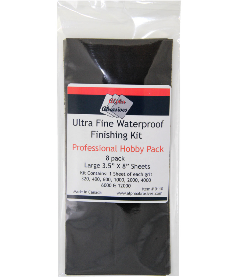 Alpha Abrasives 0110 Ultra Fine Waterproof Finishing Kit
