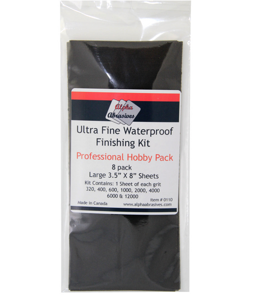 Alpha Abrasives 0110 Ultra Fine Waterproof Finishing Kit