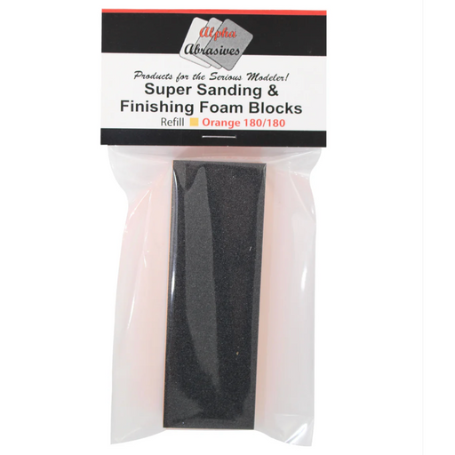 Alpha Abrasives 1003 Sanding & Finishing Foam Block Refill Orange 180/180