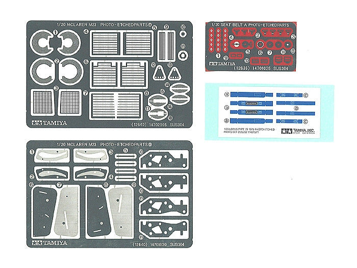 Tamiya 12640 1/20 McLaren M23 Ford Photo-Etched Detail Parts