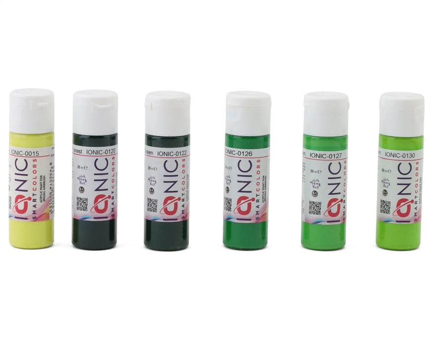 AMMO by Mig 0508 IONIC Essential Green Colors Airbrush Acrylic Paint Set