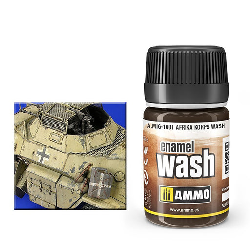 AMMO by Mig 1001 Afrika Korps Wash Enamel 35ml Bottle