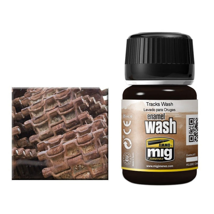 AMMO by Mig 1002 Tracks Wash Enamel 35ml Bottle