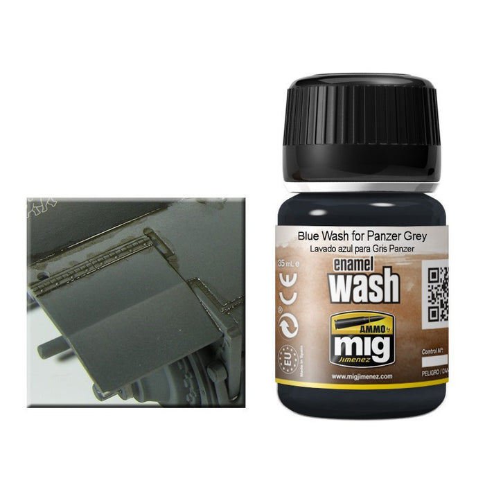 AMMO by Mig 1006 Blue Wash for Panzer Grey Enamel 35ml Bottle