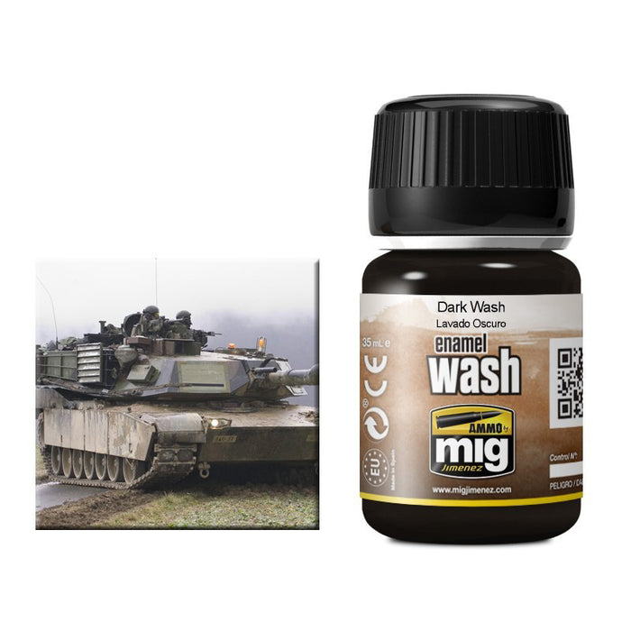 AMMO by Mig 1008 Dark Wash Enamel 35ml Bottle