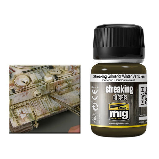 AMMO by Mig 1205 Grime Streaking Effects for Winter Vehicles Enamel 35ml Bottle