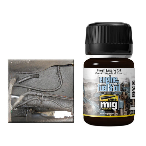 AMMO by Mig 1408 Fresh Engine Oil Effects Enamel 35ml Bottle