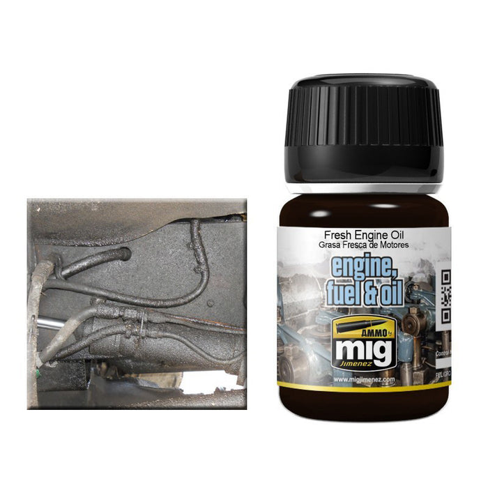 AMMO by Mig 1408 Fresh Engine Oil Effects Enamel 35ml Bottle