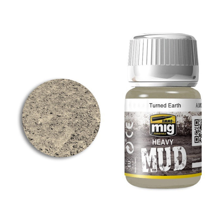 AMMO by Mig 1702 Turned Earth Heavy Mud Enamel Paint 35ml Bottle