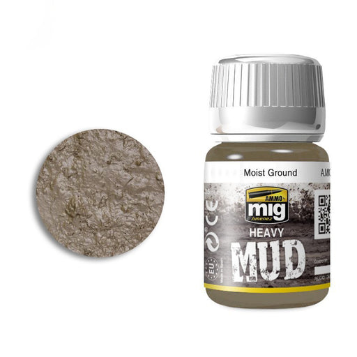 AMMO by Mig 1703 Moist Ground Heavy Mud Enamel Paint 35ml Bottle