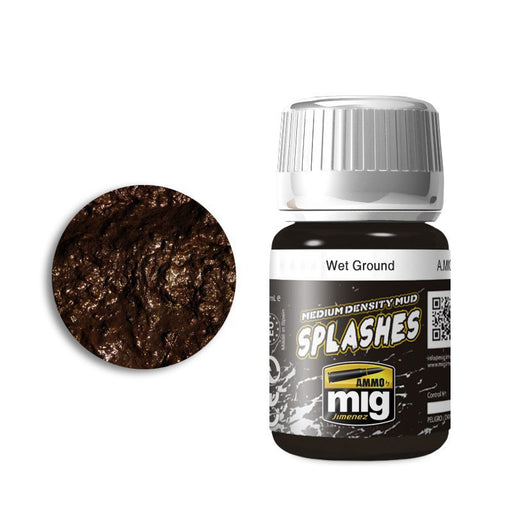AMMO by Mig 1755 Wet Ground Mud Splashes Enamel Paint 35ml Bottle