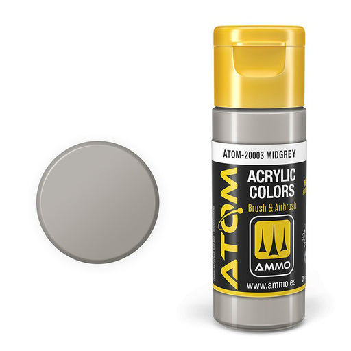 AMMO by Mig 20003 Atom: Midgrey Acrylic Paint 20ml Bottle
