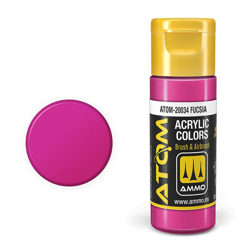 AMMO by Mig 20034 Atom: Fucsia Acrylic Paint 20ml Bottle