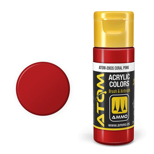 AMMO by Mig 20035 Atom: Coral Pink Acrylic Paint 20ml Bottle