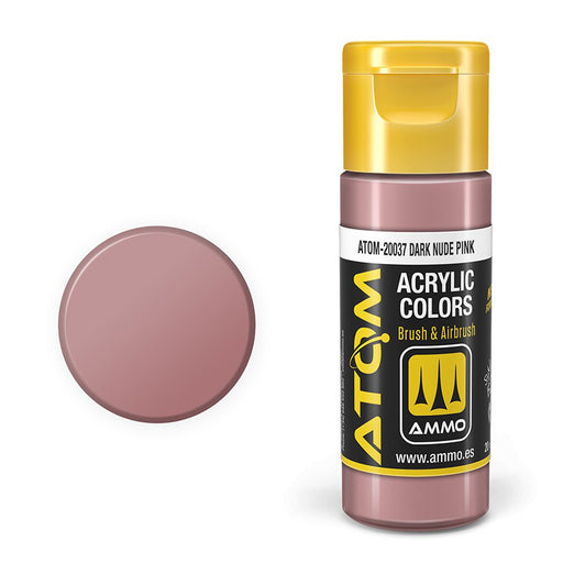 AMMO by Mig 20037 Atom: Dark Nude Pink Acrylic Paint 20ml Bottle