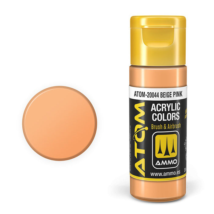 AMMO by Mig 20044 Atom: Beige Pink Acrylic Paint 20ml Bottle