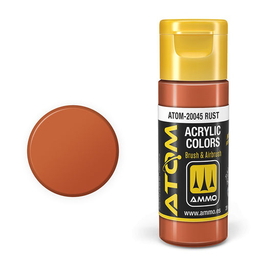 AMMO by Mig 20045 Atom: Rust Acrylic Paint 20ml Bottle