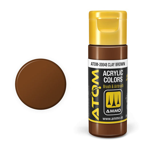 AMMO by Mig 20048 Atom: Clay Brown Acrylic Paint 20ml Bottle
