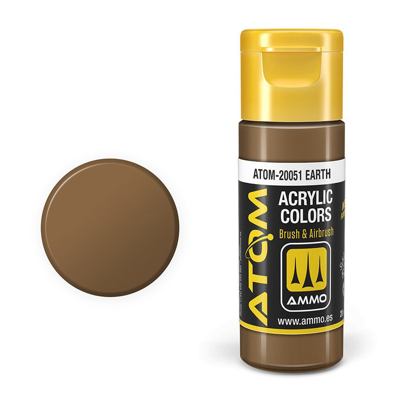 AMMO by Mig 20051 Atom: Earth Acrylic Paint 20ml Bottle