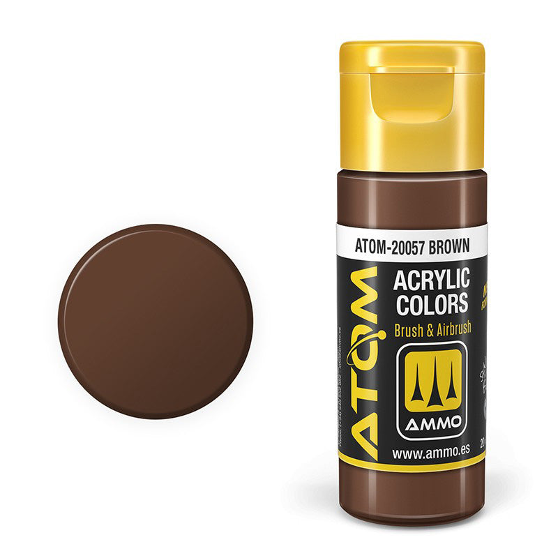 AMMO by Mig 20057 Atom: Brown Acrylic Paint 20ml Bottle