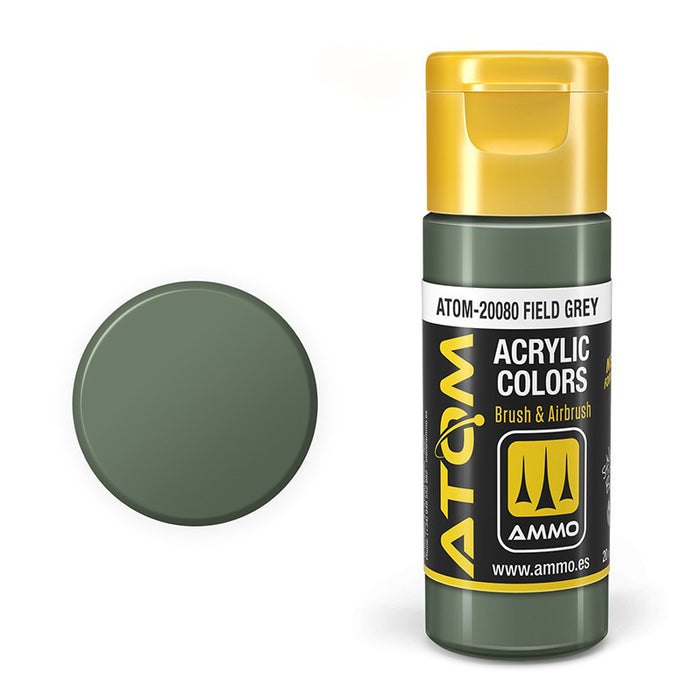 AMMO by Mig 20080 Atom: Field Grey Acrylic Paint 20ml Bottle