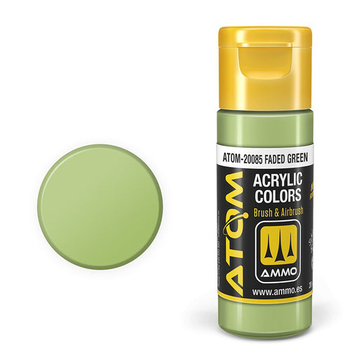 AMMO by Mig 20085 Atom: Faded Green Acrylic Paint 20ml Bottle
