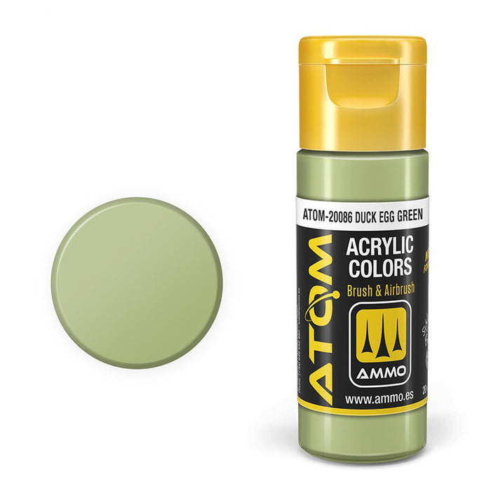 AMMO by Mig 20086 Atom: Duck Egg Green Acrylic Paint 20ml Bottle