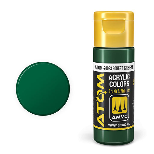 AMMO by Mig 20093 Atom: Forest Green Acrylic Paint 20ml Bottle