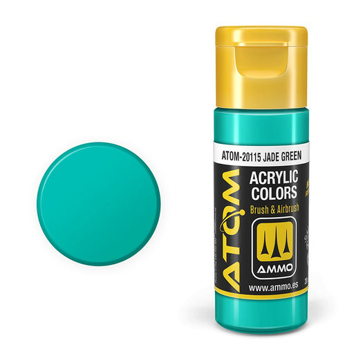 AMMO by Mig 20115 Atom: Jade Green Acrylic Paint 20ml Bottle