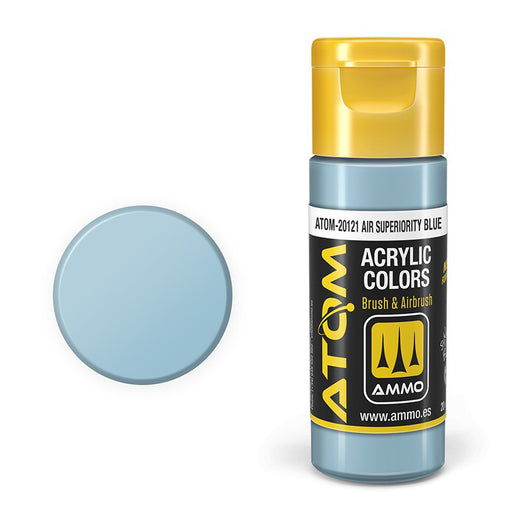 AMMO by Mig 20121 Atom: Air Superiority Blue Acrylic Paint 20ml Bottle